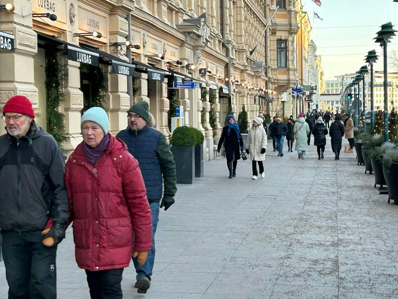 Esplanadi marraskuussa 25.11 13.32  KUVA: Heidi Hagelin